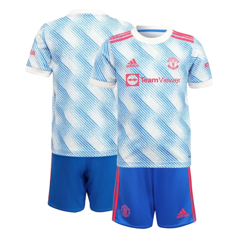 Manchester United Away Kids Soccer Jerseys Kit 2021/22 - vstockx