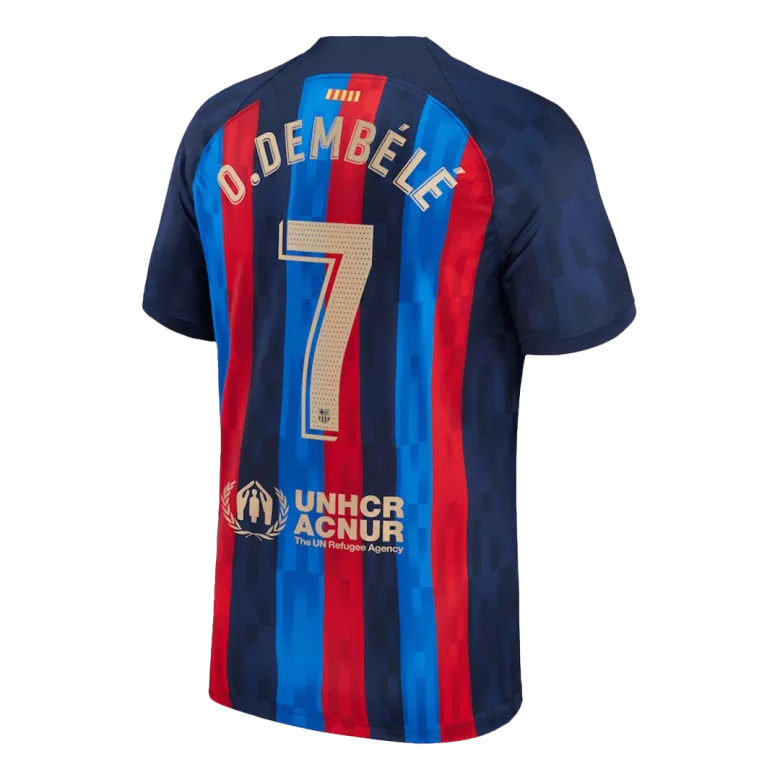 O.DEMB��L�� #7 Barcelona Home Jersey 2022/23 - vstockx