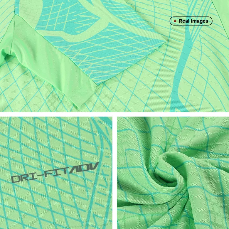 Brazil Pre-Match Authentic Soccer Jersey 2022 - vstockx