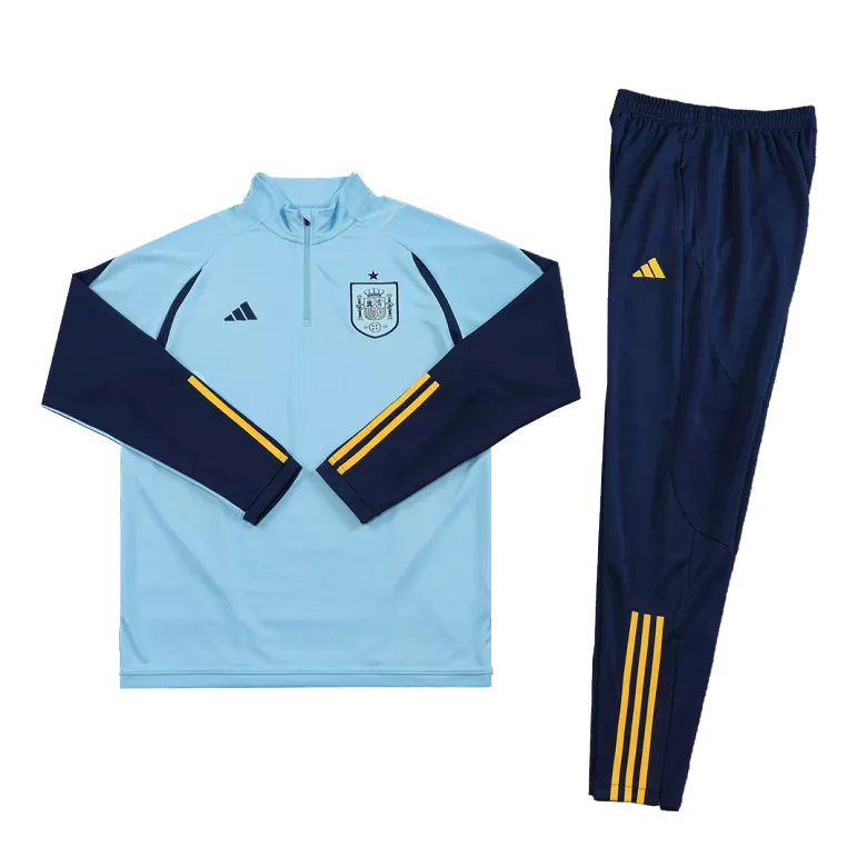 Spain 1/4 Zip Tracksuit 2022/23 Blue - vstockx