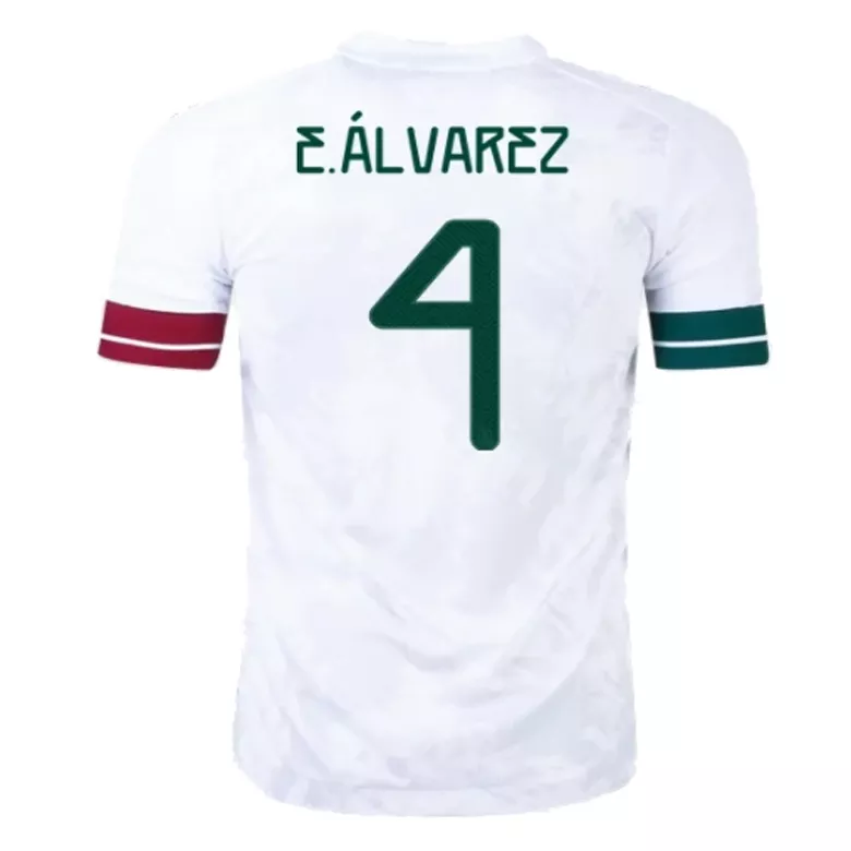 E.��LVAREZ #4 Mexico Away Soccer Jersey 2020 - vstockx