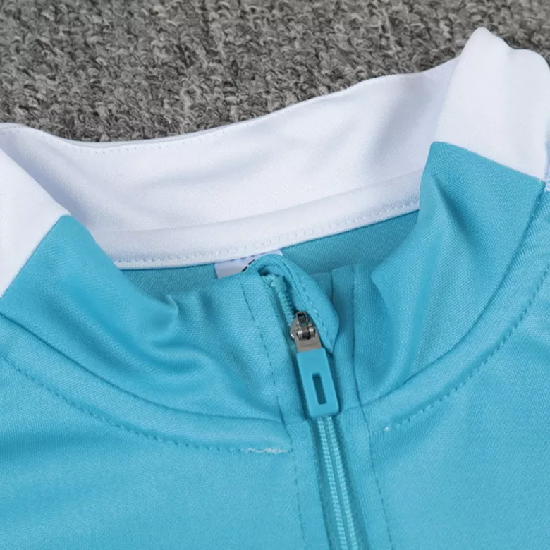 Real Madrid 1/4 Zip Tracksuit 2021/22 Sky Blue - vstockx