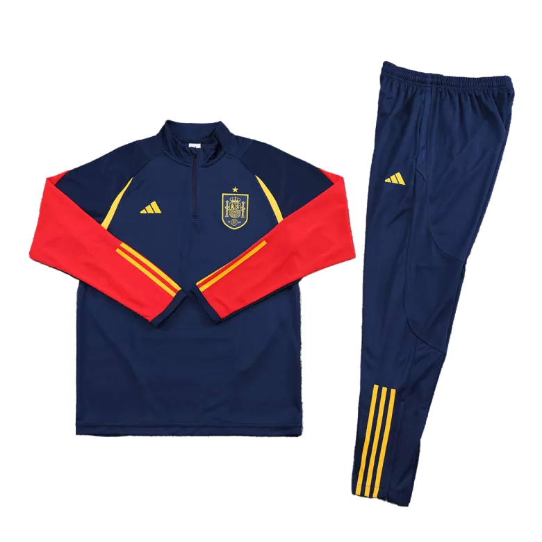 Spain 1/4 Zip Tracksuit 2022/23 Blue - vstockx