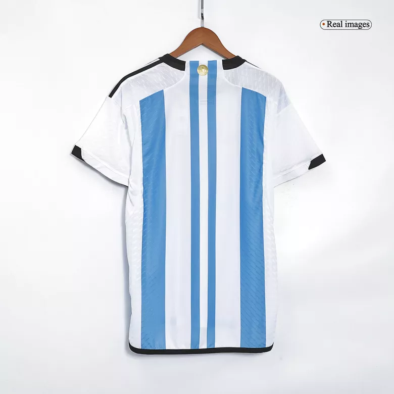Argentina Three Stars Home Authentic Jersey World Cup 2022 - vstockx