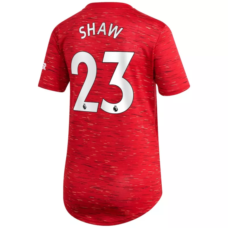 SHAW #23 Manchester United Home Soccer Jersey 2020/21 Women - vstockx