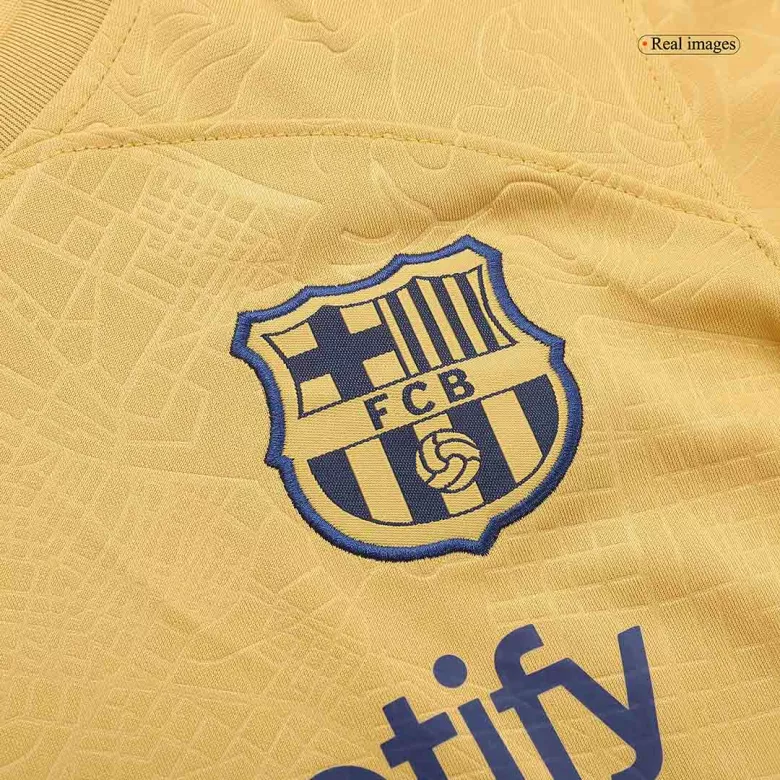 Barcelona Away Kids Soccer Jerseys Kit 2022/23 - vstockx