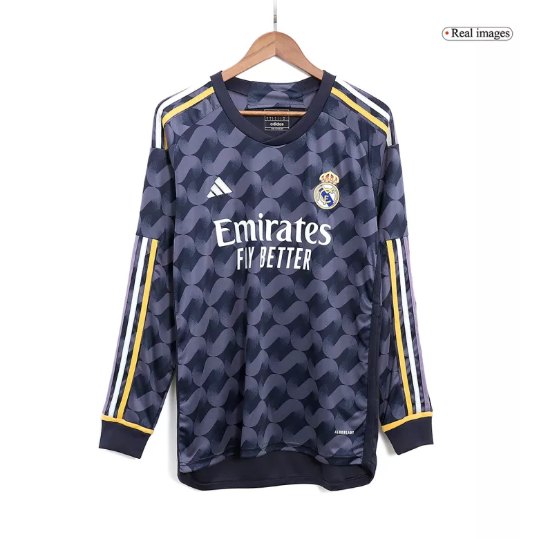 Real Madrid Away Long Sleeve Soccer Jersey 2023/24 - vstockx