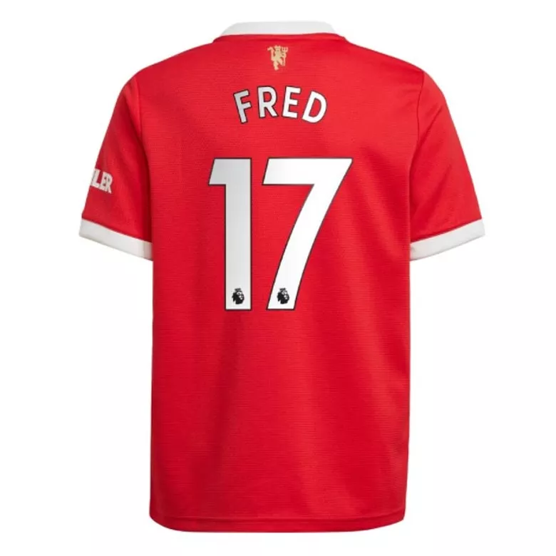 FRED #17 Manchester United Home Soccer Jersey 2021/22 - vstockx