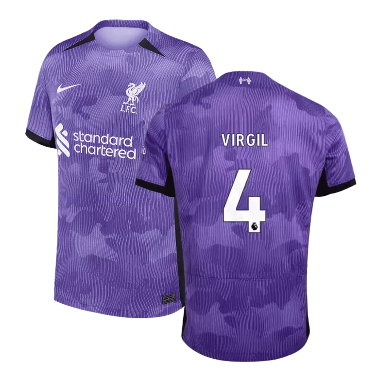 VIRGIL #4 Liverpool Third Away Soccer Jersey 2023/24 - vstockx