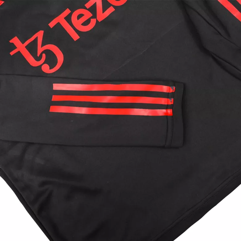 Manchester United 1/4 Zip Tracksuit 2023/24 Kids Black - vstockx