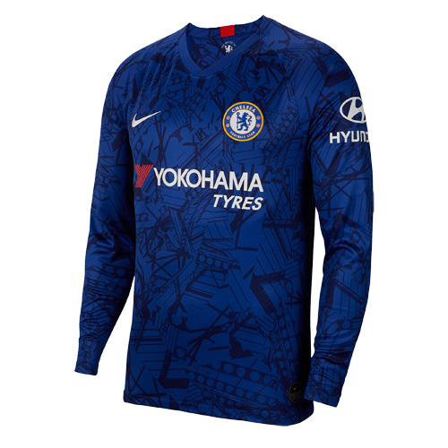 Chelsea Home Long Sleeve Soccer Jersey 2019/20 - vstockx