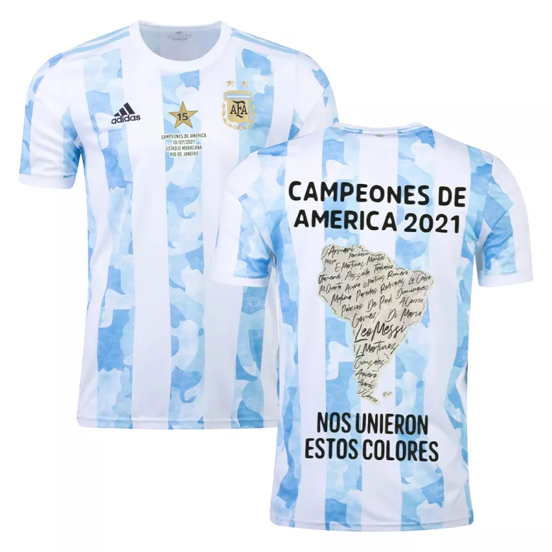Argentina Home Authentic Soccer Jersey 2021 - vstockx