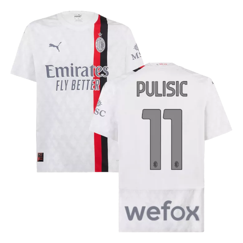 PULISIC #11 AC Milan Away Authentic Soccer Jersey 2023/24 - vstockx