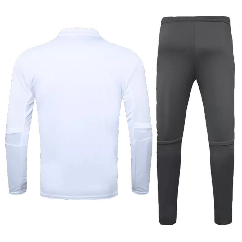Real Madrid 1/4 Zip Tracksuit 2020/21 White - vstockx