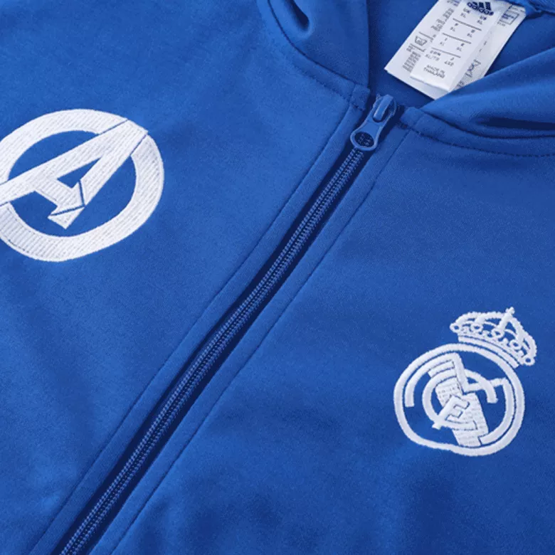 Real Madrid x Marvel Hoodie Jacket 2022/23 - Blue - vstockx