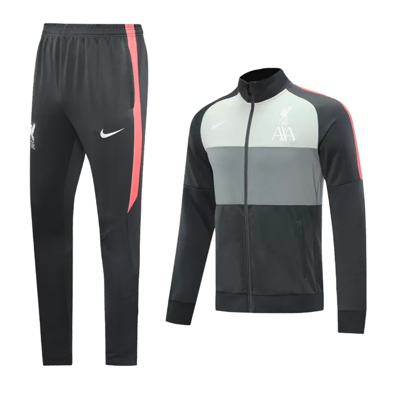 Liverpool Tracksuit 2020/21 Gray&Light Green - vstockx