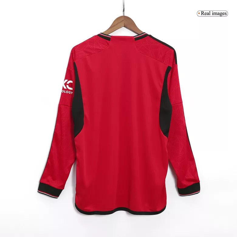 Manchester United Home Long Sleeve Soccer Jersey 2023/24 - vstockx