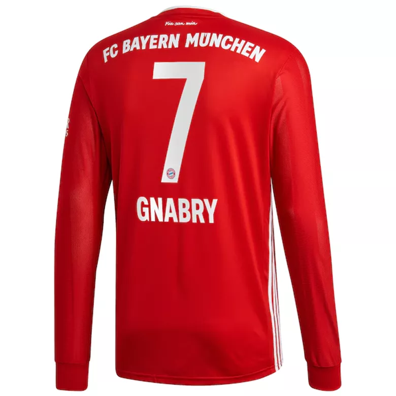 GNABRY #7 Bayern Munich Home Long Sleeve Soccer Jersey 2020/21 - vstockx