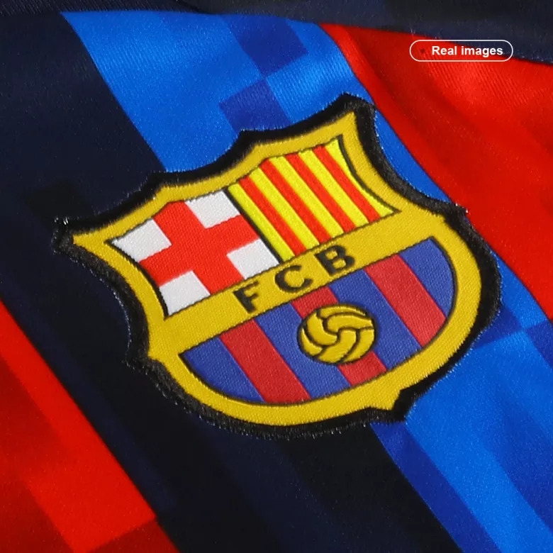 Barcelona Home Kids Soccer Jerseys Full Kit 2022/23 - vstockx