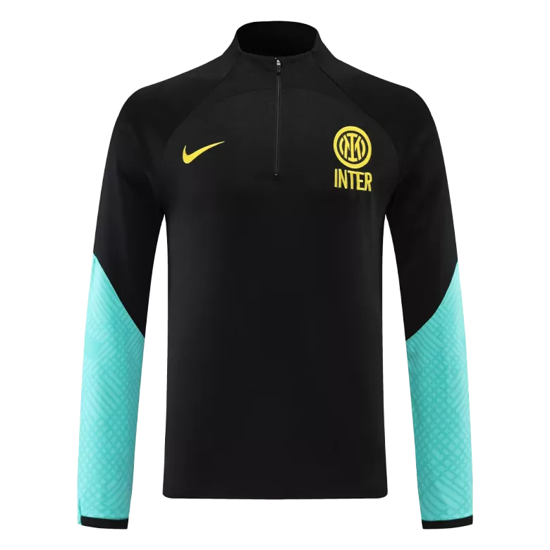 Inter Milan 1/4 Zip Tracksuit 2022/23 Black - vstockx