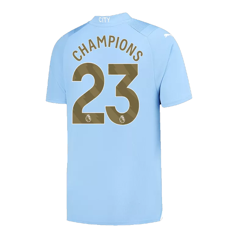 CHAMPIONS #23 Manchester City Home Authentic Jersey 2023/24 - vstockx