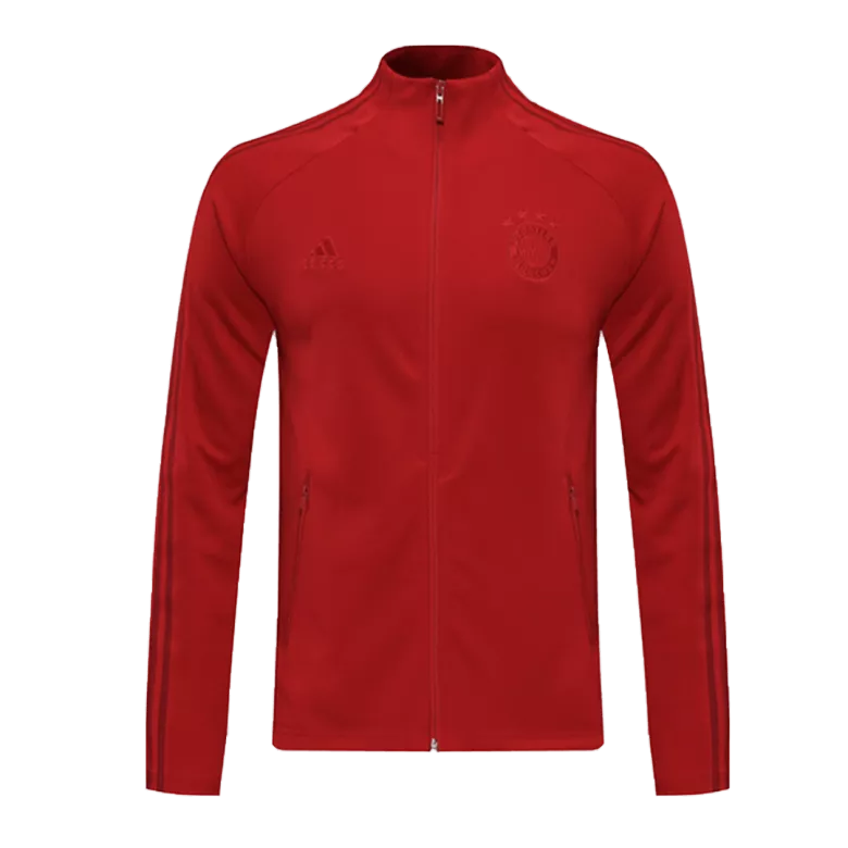 20/21 Bayern Munich Dark Red High Neck Collar Training Jacket - vstockx