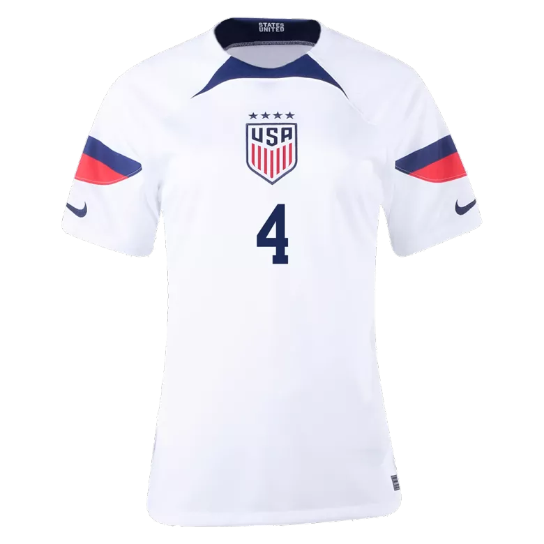 SAUERBRUNN #4 USA Home Jersey World Cup 2022 Women - vstockx
