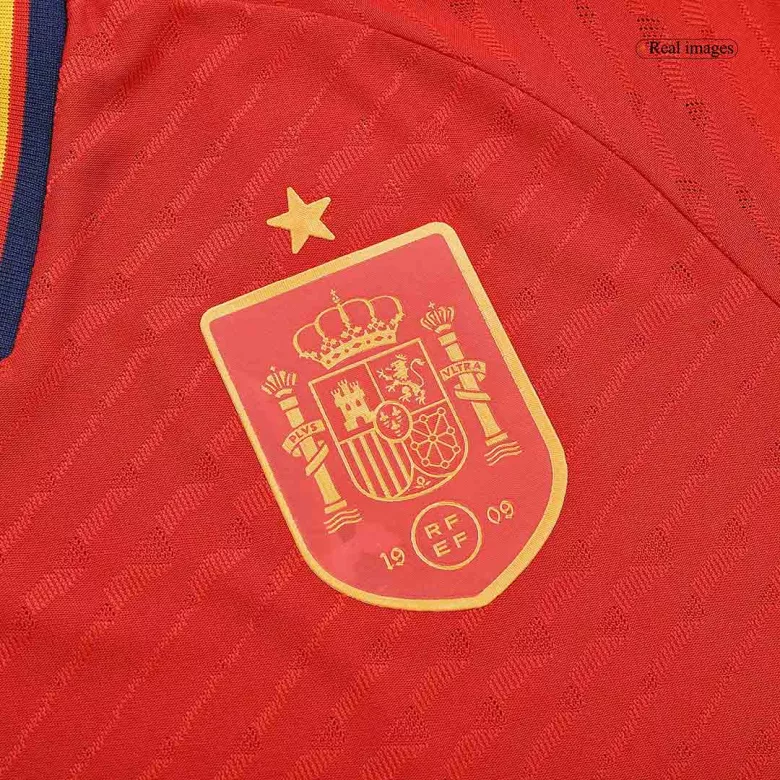Authentic Spain Home Long Sleeve Soccer Jersey 2022 - vstockx