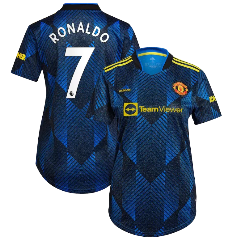 Women's RONALDO #7 Manchester United Third Away Jersey 2021/22 - vstockx