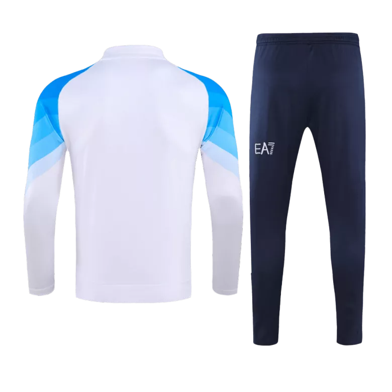 Napoli 1/4 Zip Tracksuit 2023/24 Kids White - vstockx