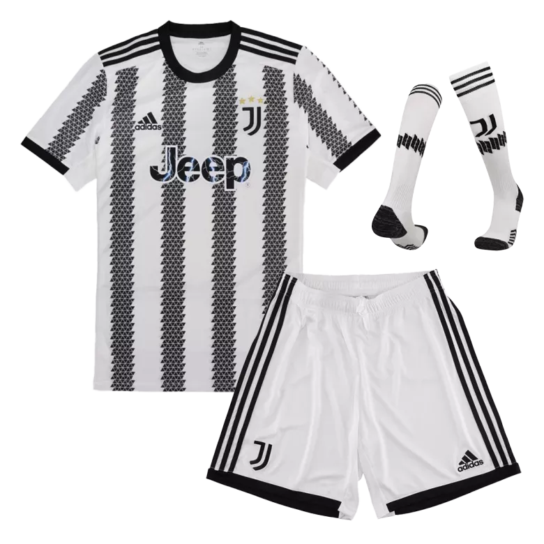 Juventus Home Kids Soccer Jerseys Full Kit 2022/23 - vstockx