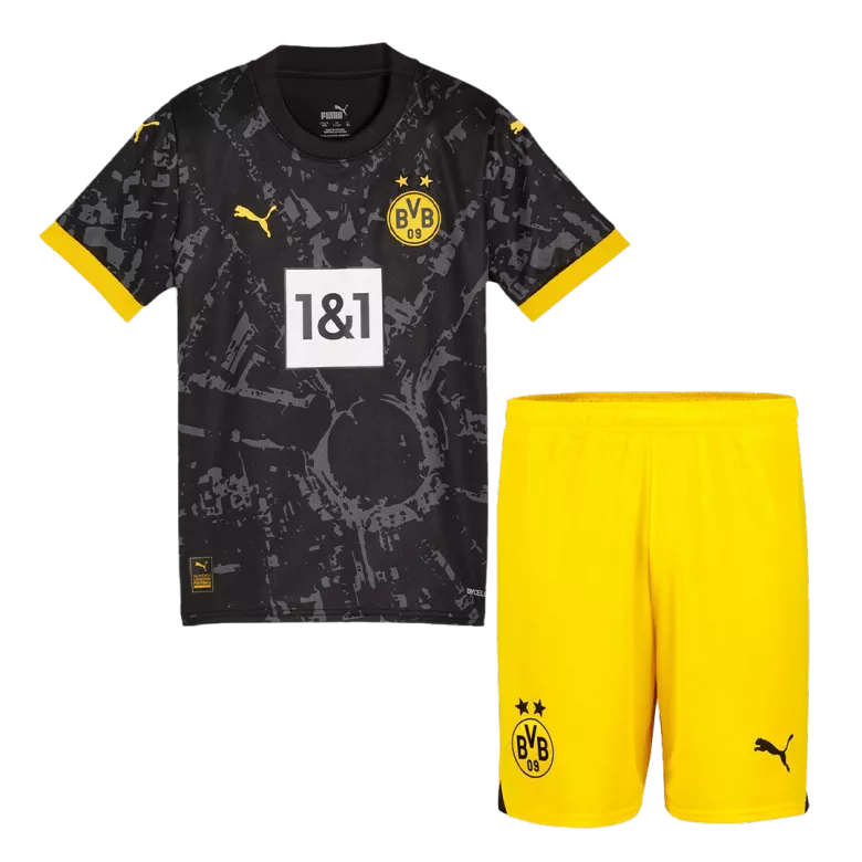 Borussia Dortmund Away Kids Soccer Jerseys Kit 2023/24 - vstockx