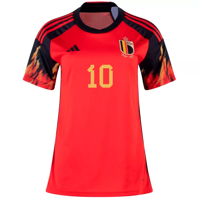 E. HAZARD #10 Belgium Home Jersey World Cup 2022 Women - vstockx