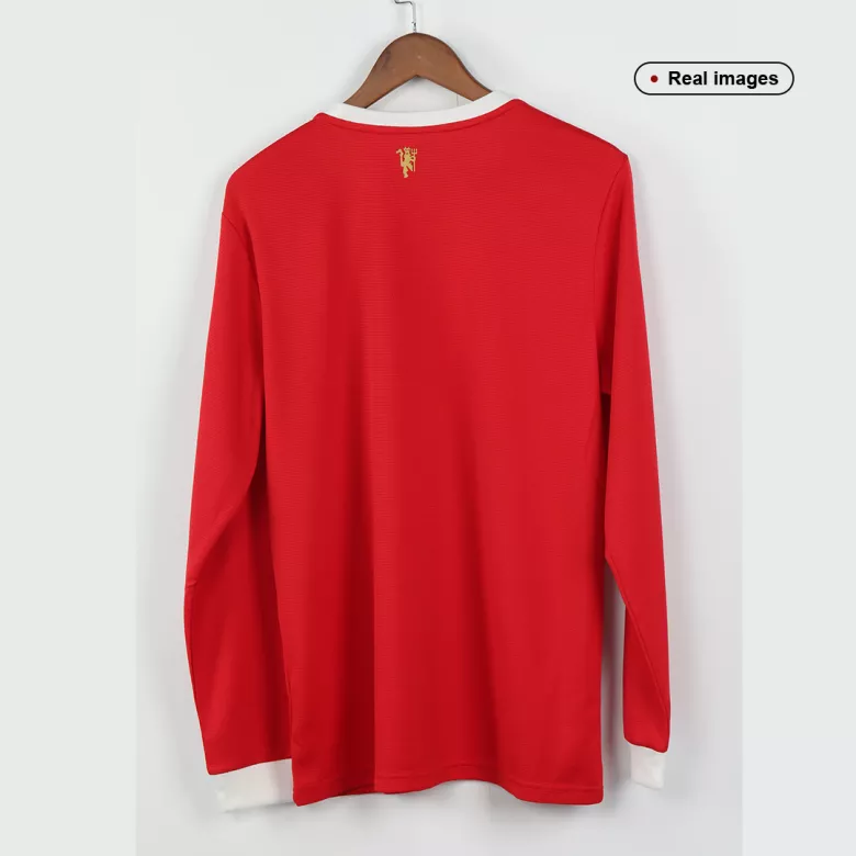Manchester United Home Long Sleeve Soccer Jersey 2021/22 - vstockx