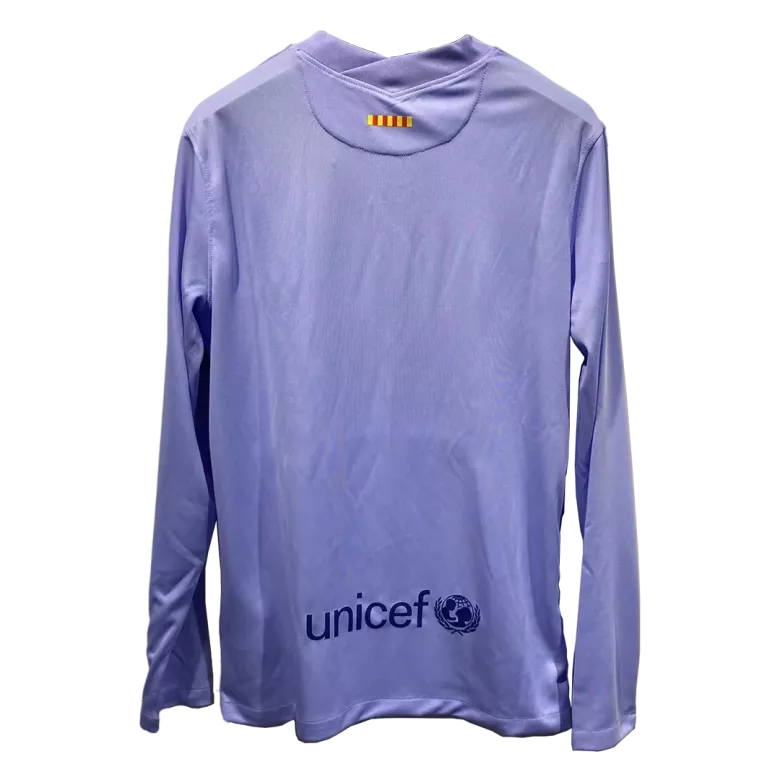 Barcelona Away Long Sleeve Soccer Jersey 2021/22 - vstockx