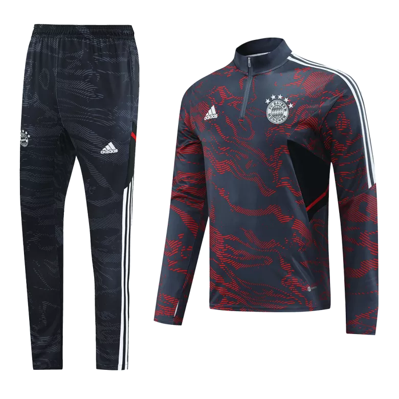 Bayern Munich 1/4 Zip Tracksuit 2022/23 Gray - vstockx