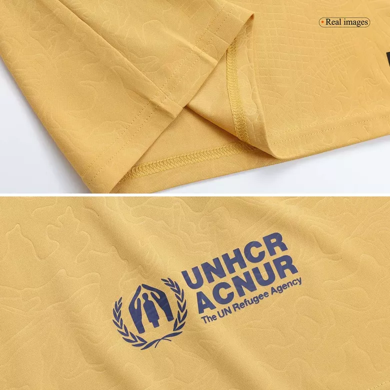 Barcelona Away Kids Soccer Jerseys Kit 2022/23 - vstockx