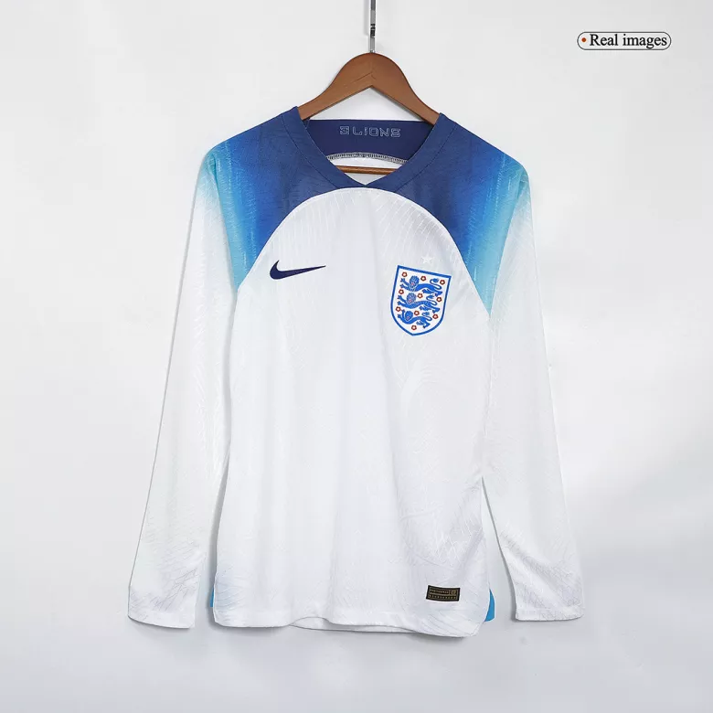 Authentic England Home Long Sleeve Soccer Jersey 2022 - vstockx