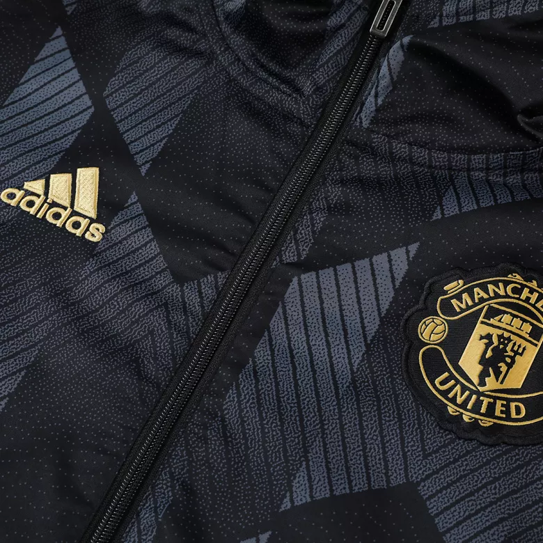 Manchester United Hoodie Hoodie Jacket 2021/22 Black - vstockx