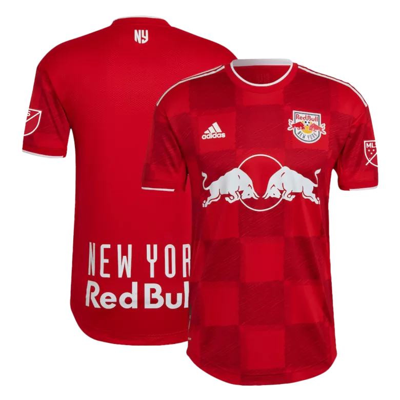 New York RedBulls Away Authentic Soccer Jersey 2022 - vstockx