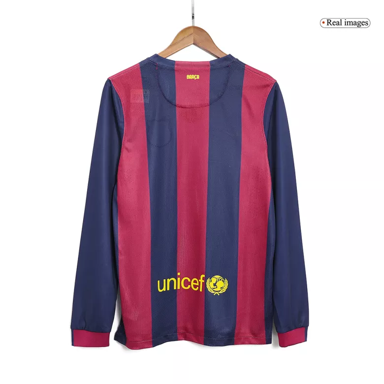 Vintage Soccer Jersey Barcelona Home Long Sleeve 2014/15 - vstockx