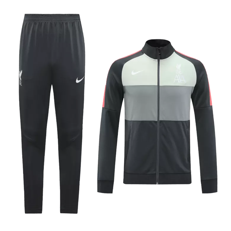 Liverpool Tracksuit 2020/21 Gray&Light Green - vstockx