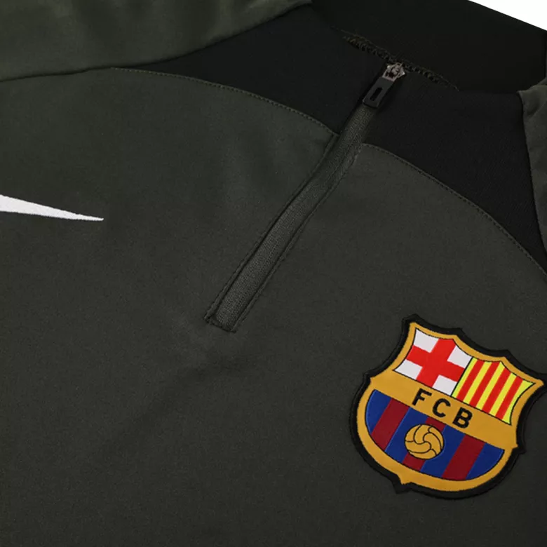 Barcelona 1/4 Zip Tracksuit 2023/24 Dark Green - vstockx