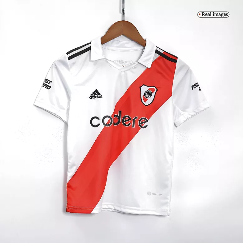 River Plate Home Kids Jerseys Kit 2022/23 - vstockx