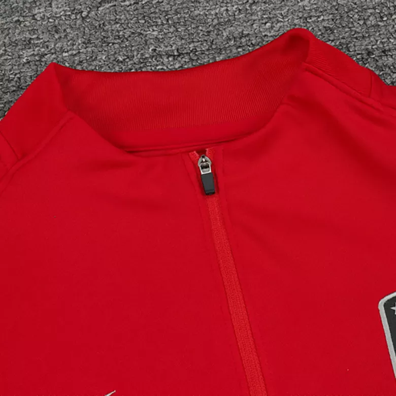 Atletico Madrid 1/4 Zip Tracksuit 2021/22 Red - vstockx