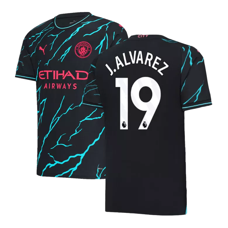 J.ALVAREZ #19 Manchester City Third Away Jersey 2023/24 - vstockx