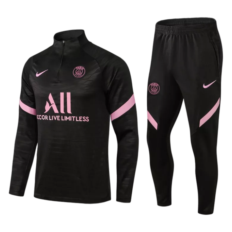 PSG 1/4 Zip Tracksuit 2021/22 Black - vstockx
