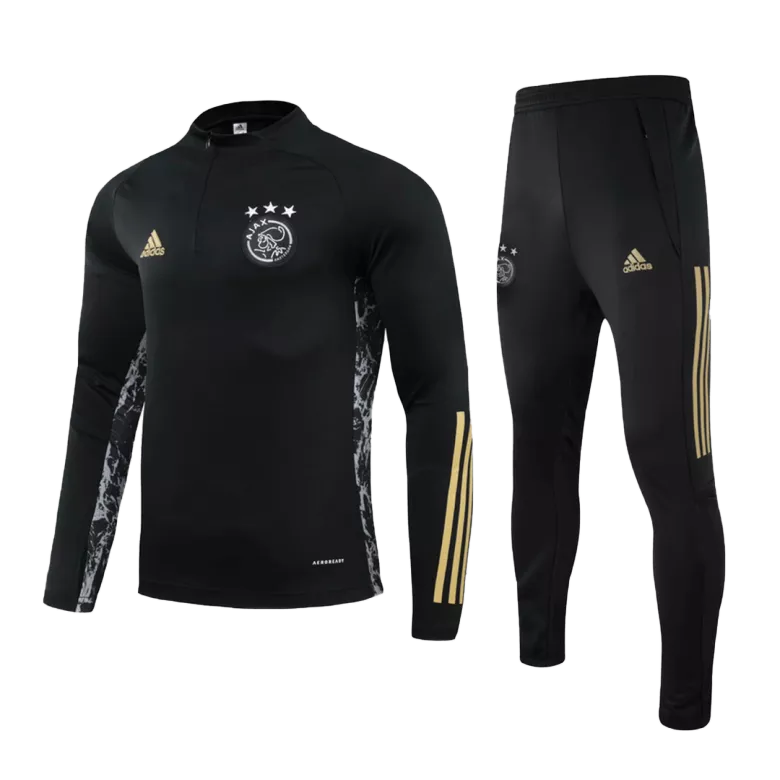Ajax 1/4 Zip Tracksuit 2020/21 Black - vstockx
