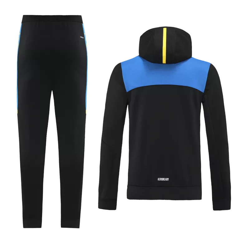 Manchester United Hoodie Jacket Tracksuit 2021/22 Black - vstockx