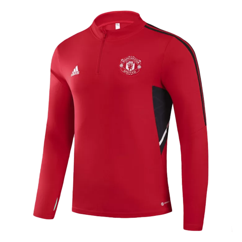 Manchester United 1/4 Zip Tracksuit 2022/23 Red - vstockx